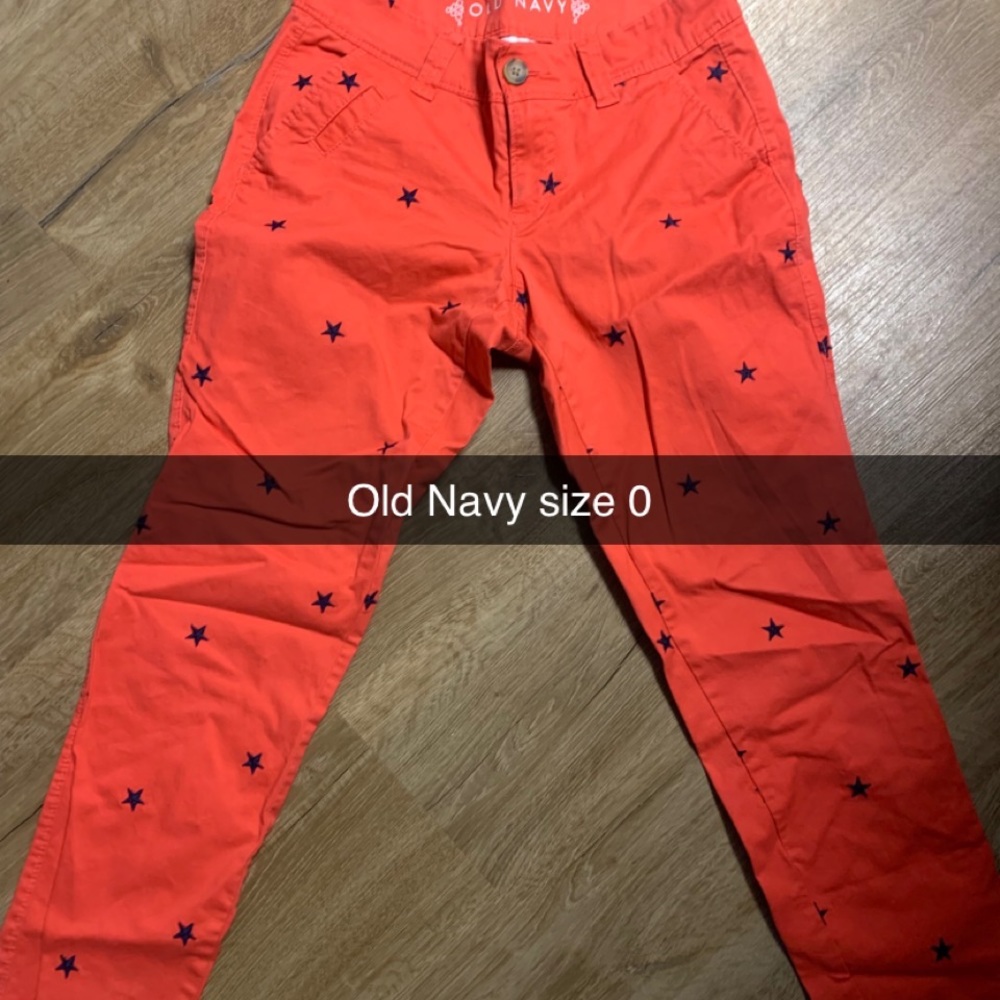 Old Navy red with navy stars